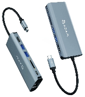 Hub USB 3.1 Adam Casa Hub A 6 en 1 para Macbook