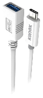 Cable Adaptador USB-C para USB Hembra Kanex Blanco