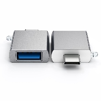 Adaptador Type-C a USB-A Plata